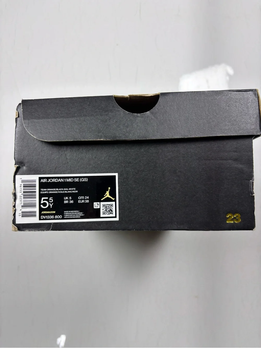 Nike Jordan 1 Mid SE Orange Suede (GS) - 5.5Y